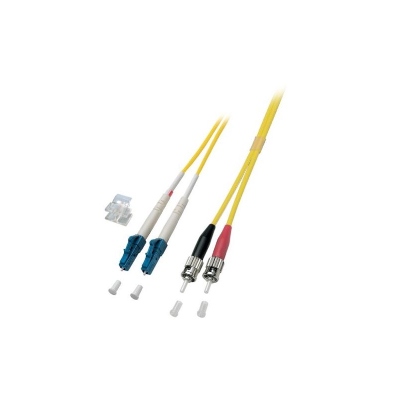 OS2 duplex Glasfaserkabel LC-ST 15m