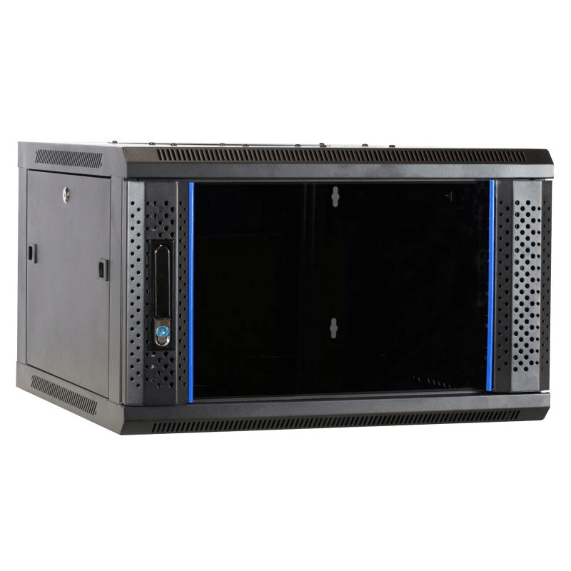 4 HE Serverschrank, Wandgehäuse, mit Glastür (BxTxH) 600 x 600 x 280mm