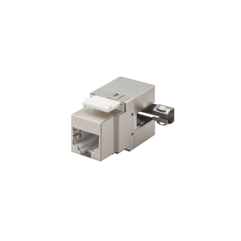 CAT6 STP Keystone Netzwerkstecker - Toolless Gewinkelt