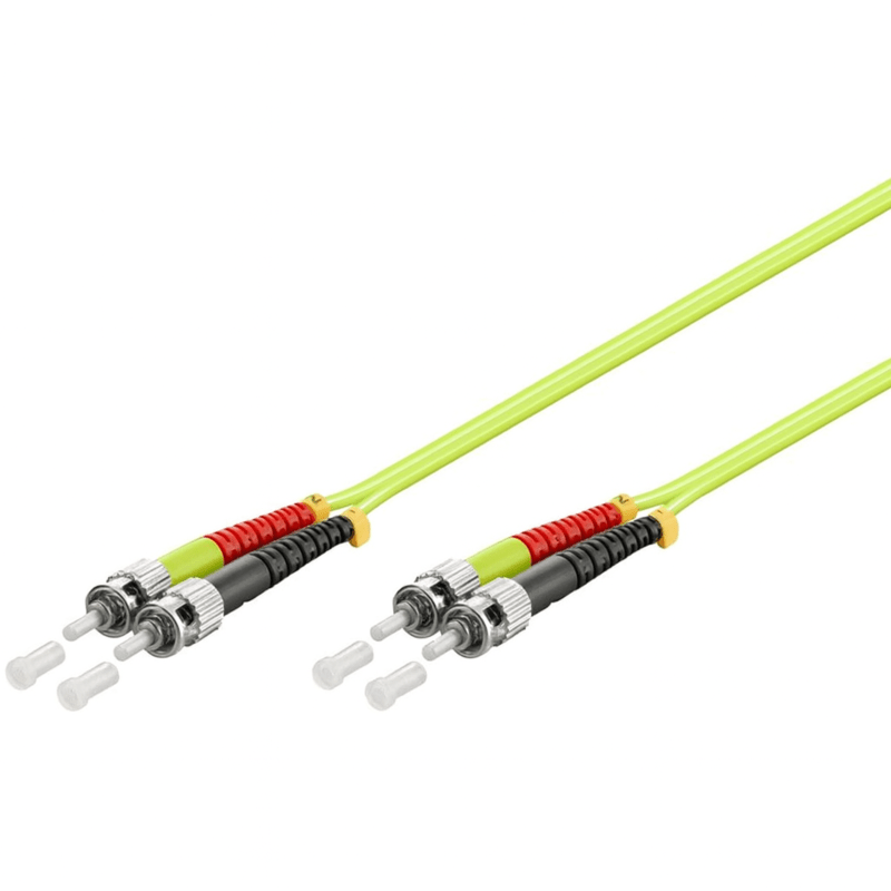 Glasfaserkabel ST-ST OM5 Duplex Patchkabel – 1 Meter