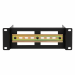 2U DIN rail voor 10 inch racks - in diepte verstelbaar